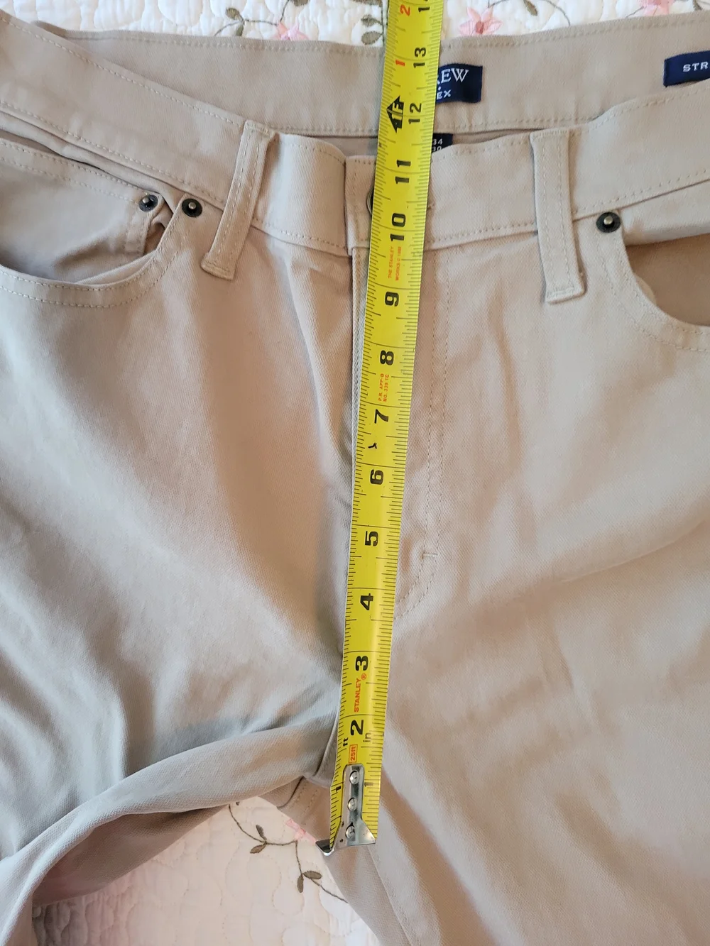 J.Crew Men's Straight Fit Khaki Pants - 34Wx30L